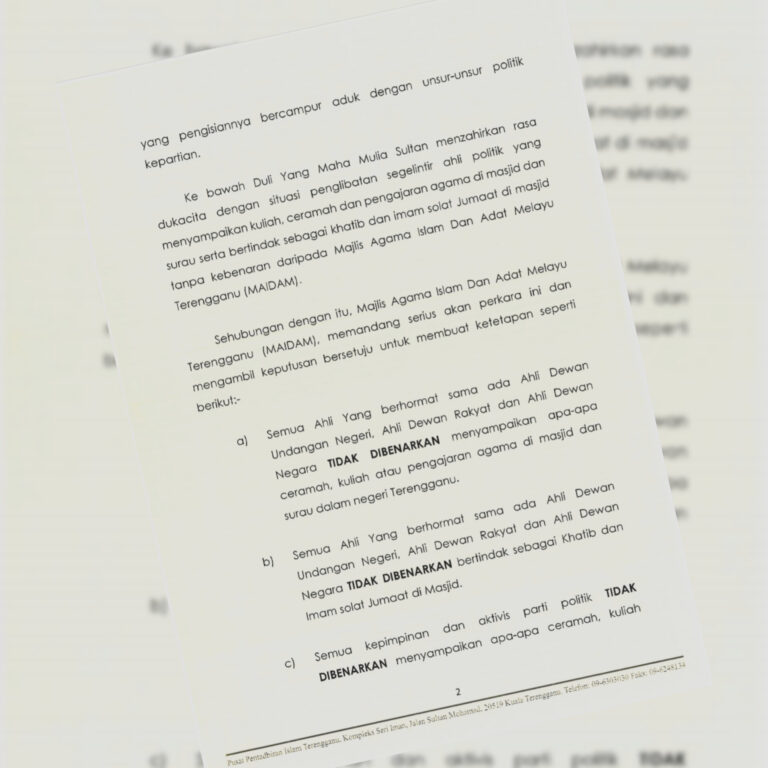 Larangan ahli politik beri kuliah, khutbah di masjid jelas dituju pada Pas 