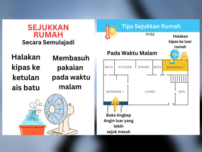 Cuaca membahang, Public Health Malaysia kongsi tips sejukkan rumah tanpa penghawa dingin