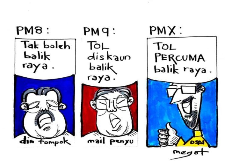 [Kartun] PMX: Balik raya tol percuma