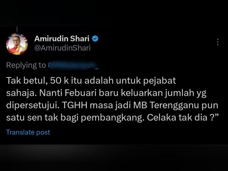 Amirudin dilabel celaka isu peruntukan, setepek ‘cytro’ PN kena bidas