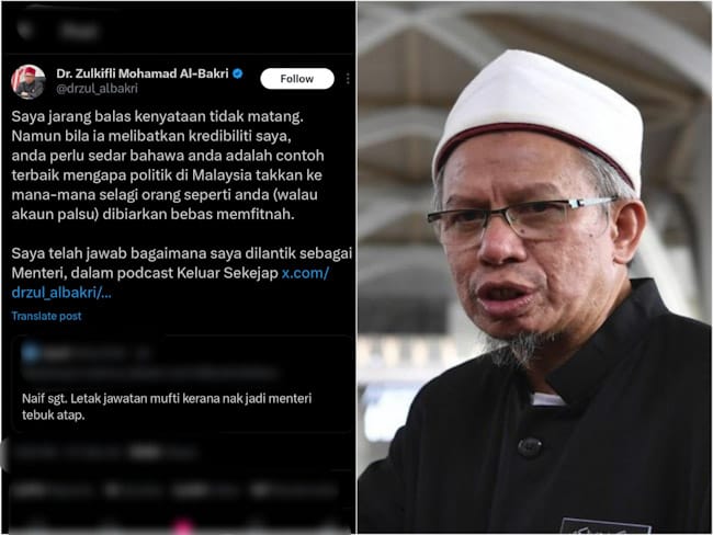 Dr Zulkifli jawab dakwaan sanggup berhenti jadi mufti sebab nak tebuk atap