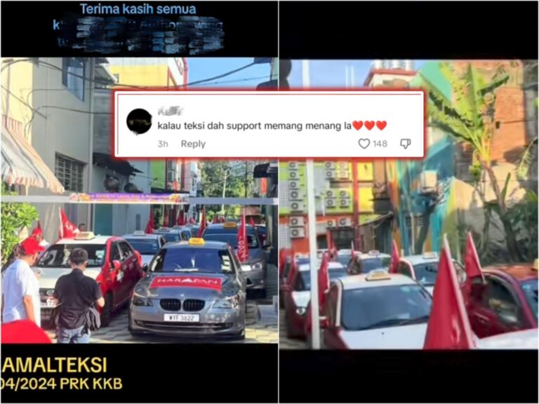 Kalau teksi dah turun ‘support’, memang menanglah Perpaduan