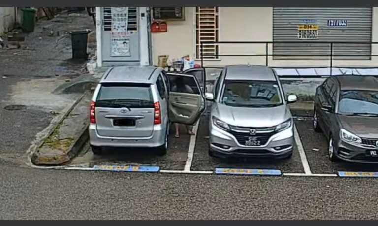 Video of women relieving herself at a car park goes viral