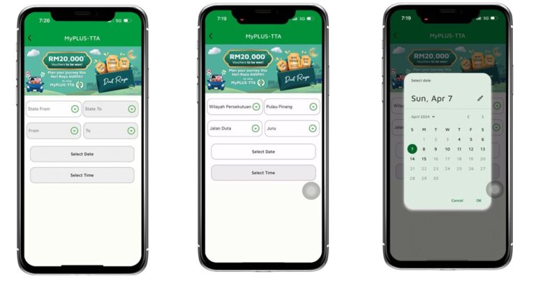 Nak tahu waktu terbaik balik kampung? Guna aplikasi ini