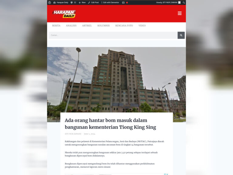 Terjawab akhirnya apa dalam ‘bungkusan bom’ di MOTAC, ini hasil siasatan polis