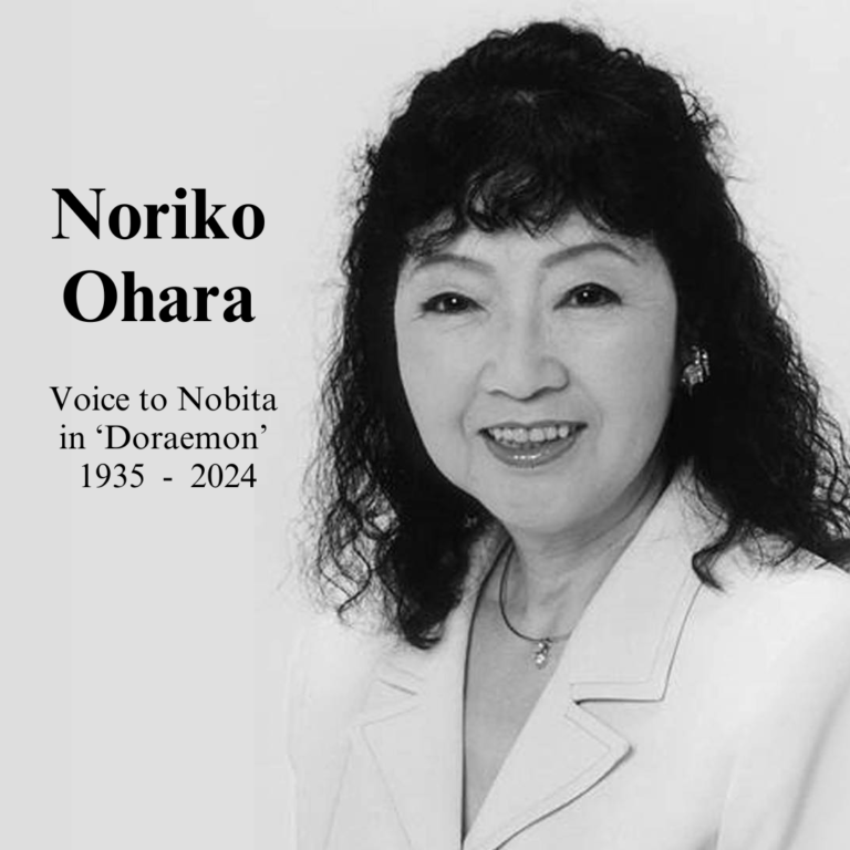 The voice behind Nobita passed away