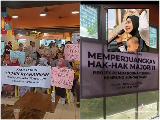 Penduduk Kg Sungai Baru berhimpun, berang gara-gara Rafidah