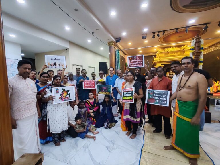 Hindus pray for Bangladeshi Hindus in KL