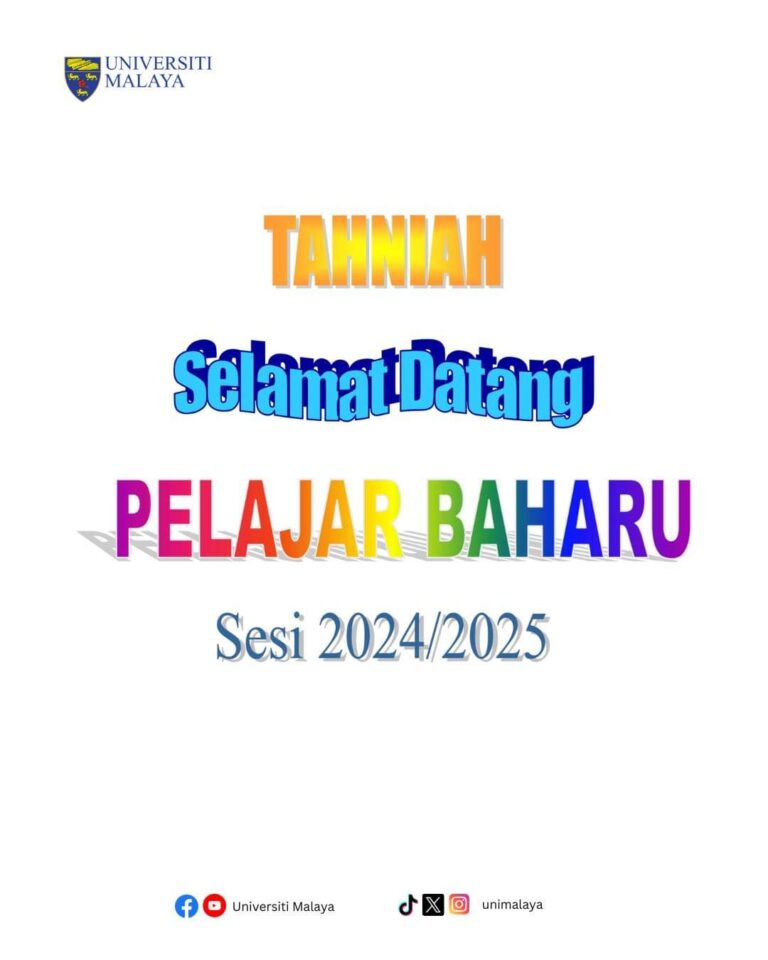 Grafik ucapan selamat datang ke UM dipuji kreatif