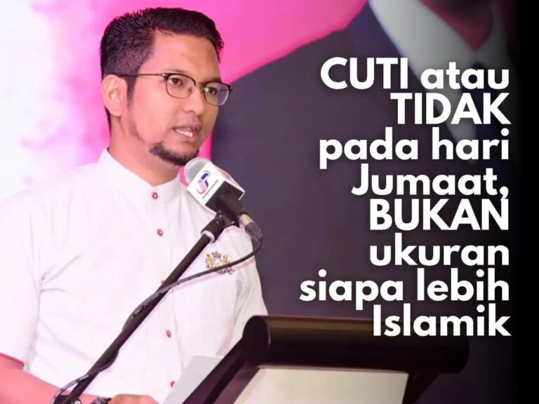 Cuti Jumaat bukan ukuran keislaman, henti polemikkan cuti Sabtu, Ahad