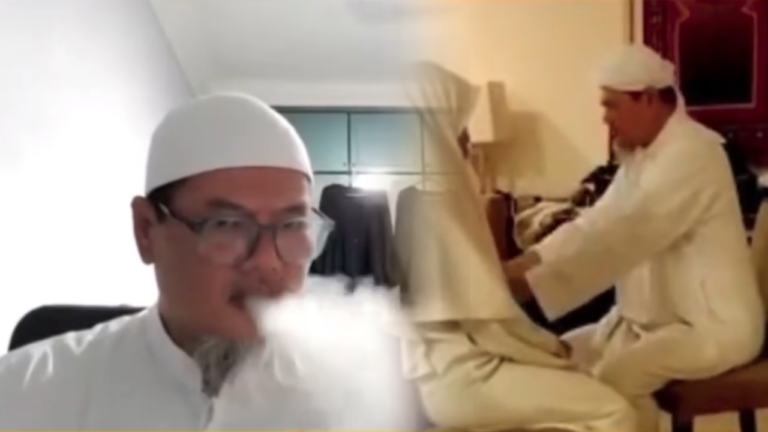 Video : Ajar makrifat sambil sedut vape, meraba jemaah di hotel