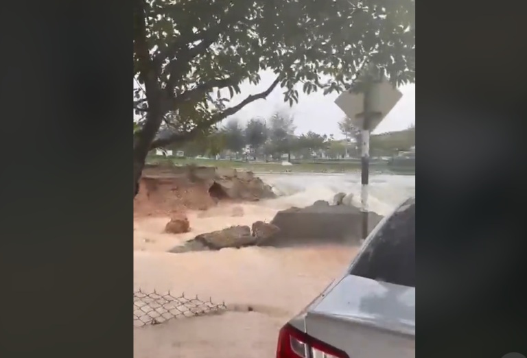 Heboh kolam takungan pecah di Selangor, media sosial dibanjiri sindiran walaun