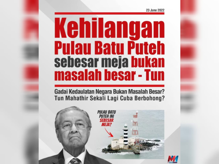 Sakitnya hati melihat sikap Mahathir…