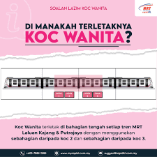 Koc wanita di LRT laluan Ampang – Sri Petaling mulai 31 Disember