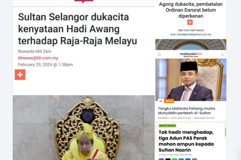 Kes hina raja berderet, masih parti pejuang Melayu?