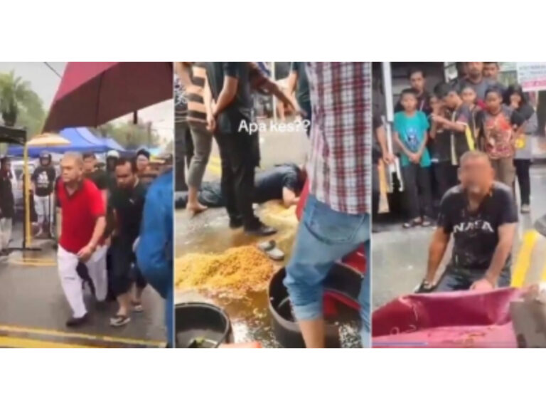 Mangsa belasah di pasar tani buka cerita, rupanya motor kena tendang sebelum jatuh