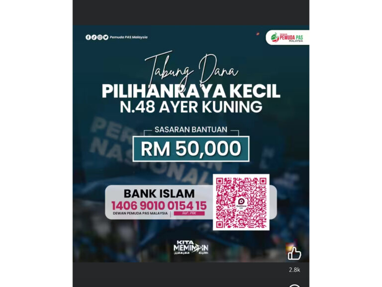 Hari itu dapat RM830k bagi kepada DAP, kata pembaca kepada usaha Pas buka ‘Tabung Milo’