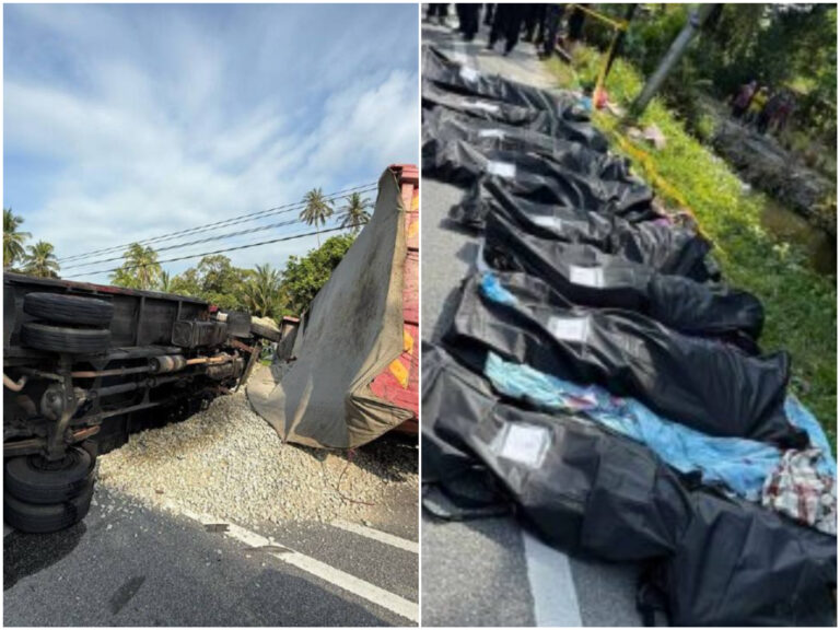 Saksi dengar suara meraung dan tangisan selepas trak FRU dilanggar lori pasir