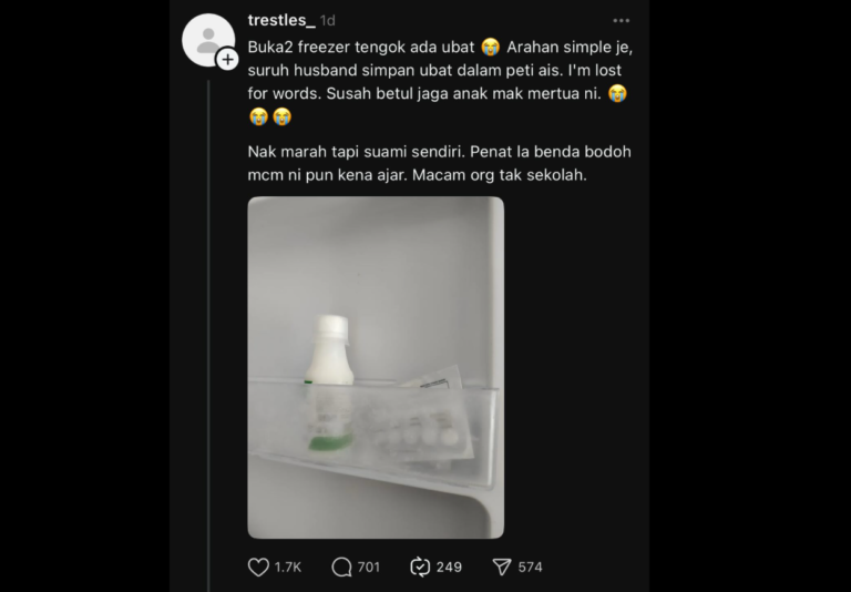 Berang pasal salah letak ubat, tergamak guna perkataan ini untuk suami