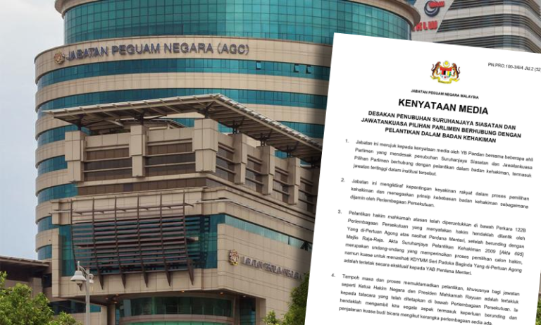 Video : Jabatan Peguam Negara jawab isu desakan penubuhan RCI pelantikan hakim