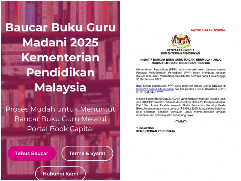 Berita baik Baucar Buku Guru MADANI bernilai RM100 boleh ditebus hari ini