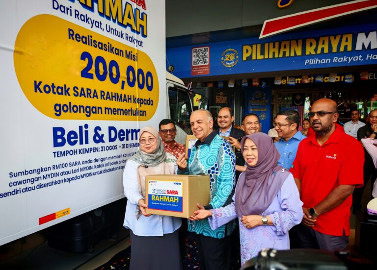 MYDIN lancar Program Kotak Sumbangan Asas RAHMAH (SARA RAHMAH)
