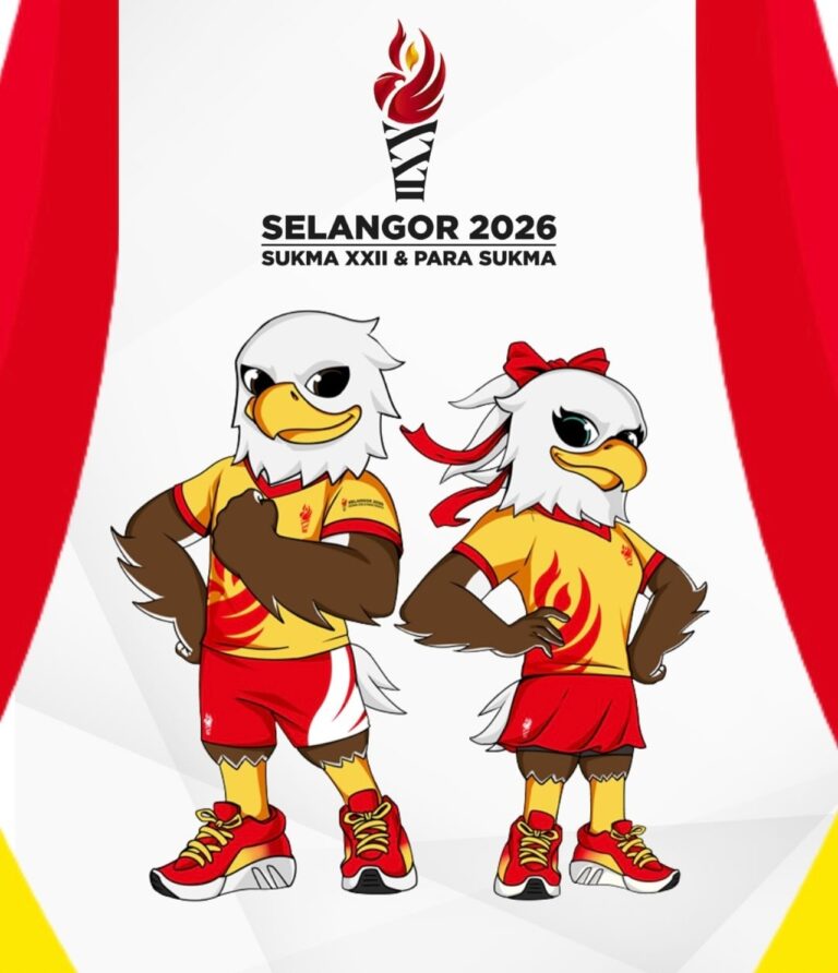 Helang Putih Maskot Rasmi SUKMA Selangor 2026.