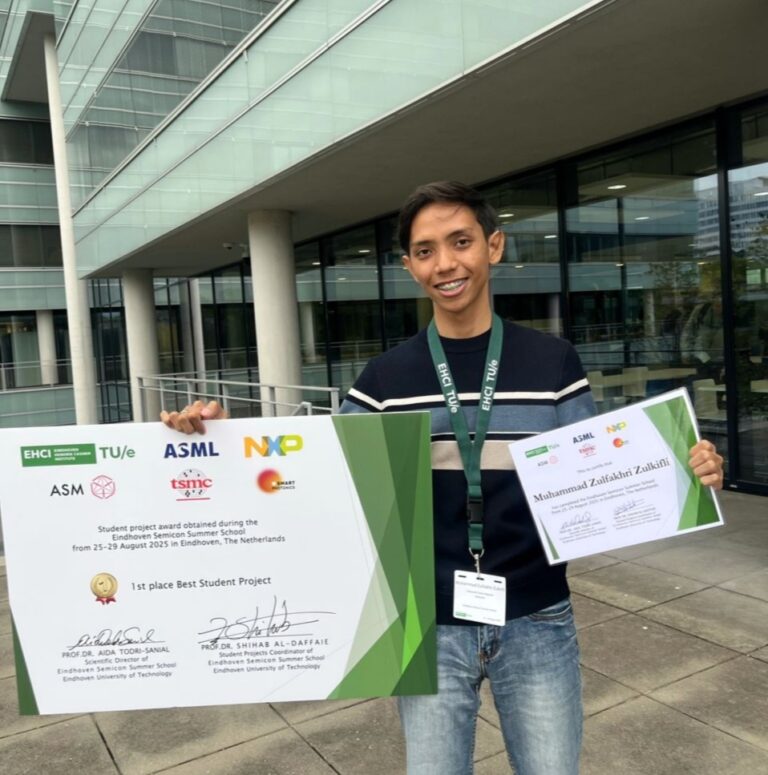 Pelajar UPM Rangkul Kejuaraan di Eindhoven Semicon Summer School 2025