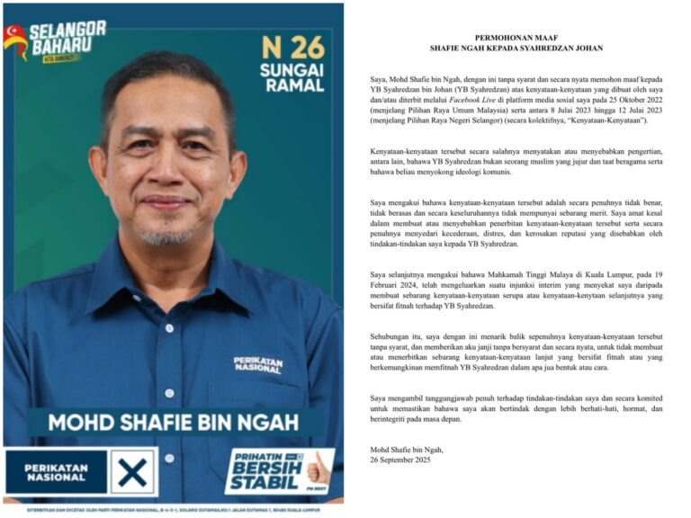 Lagi pemimpin Pas minta maaf kepada MP DAP kerana memfitnah