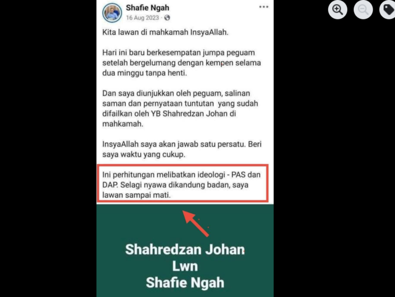 ADUN Pas janji lawan saman fitnah DAP ‘sampai mati’, kenapa minta maaf pula?