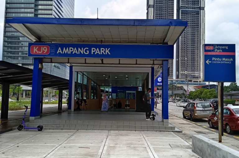 Ini sebabnya kawasan sekitar Ampang Park berstatus zon merah