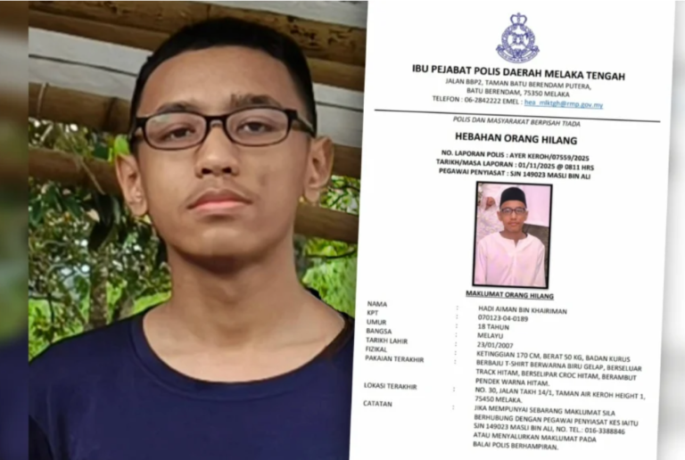 Hadi dirayu balik, disedari hilang selepas Subuh