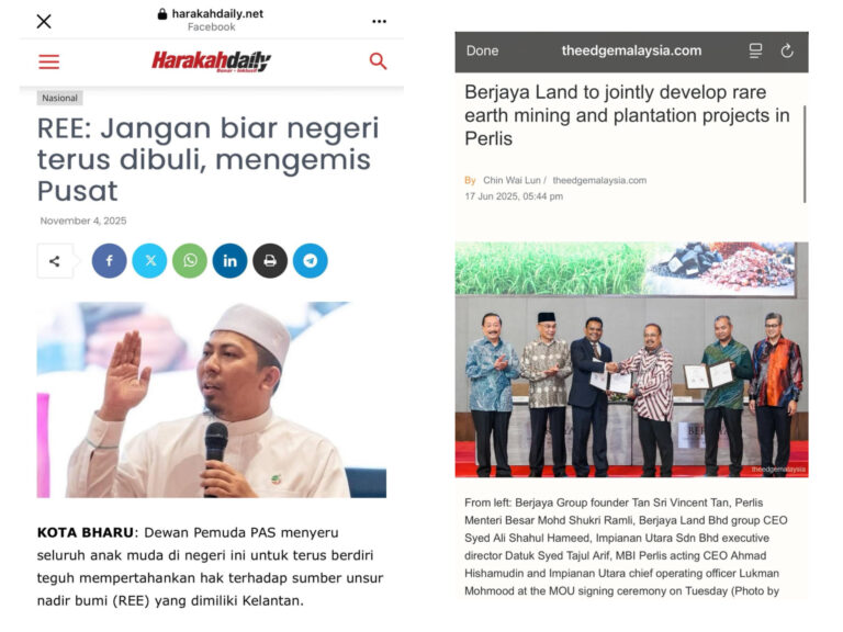 Isu REE: Kelakar kenyataan Ketua Pemuda Pas Kelantan ini…