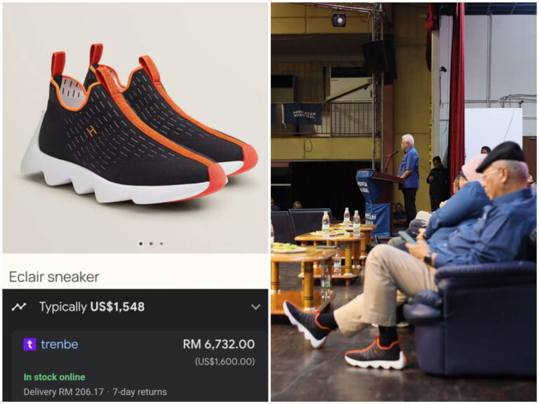 Kasut mewah Annuar Musa jadi perhatian