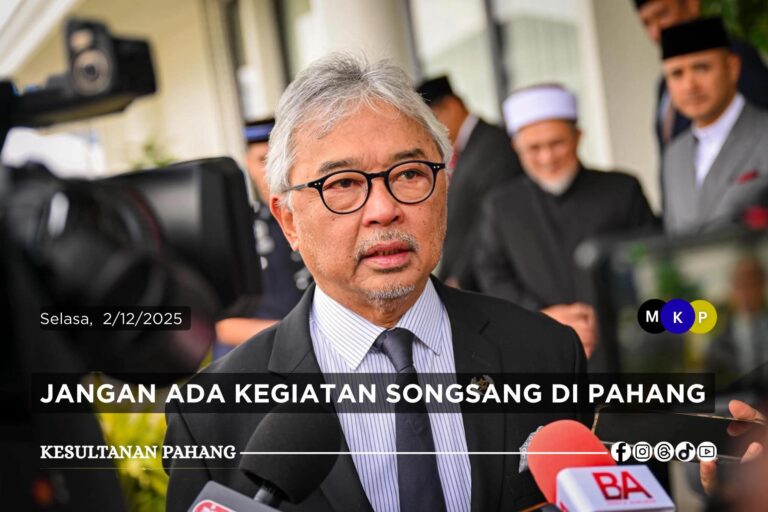 Jangan ada kegiatan songsang di Pahang – Titah tegas Sultan Abdullah