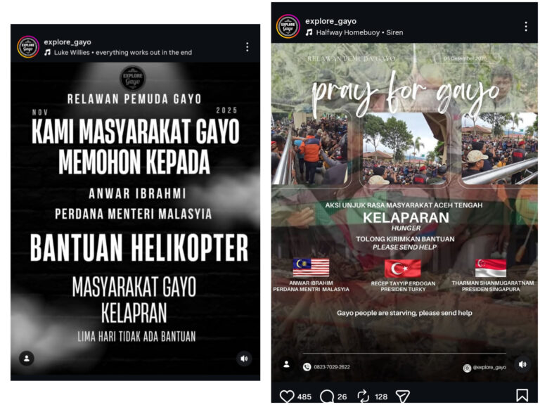 Penduduk Indonesia rayu PM Anwar hantar bantuan banjir ke Acheh