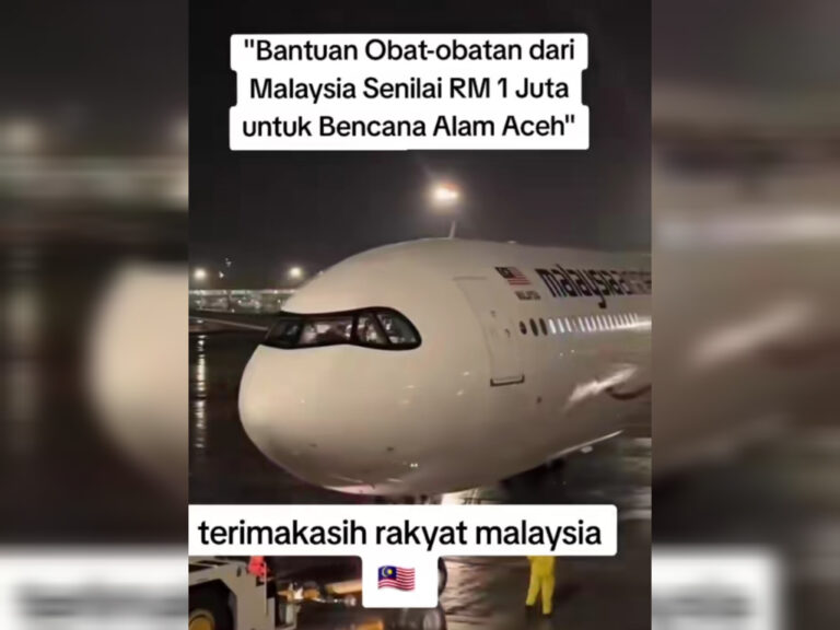 Terima kasih Malaysia bantu kami mangsa banjir di Acheh