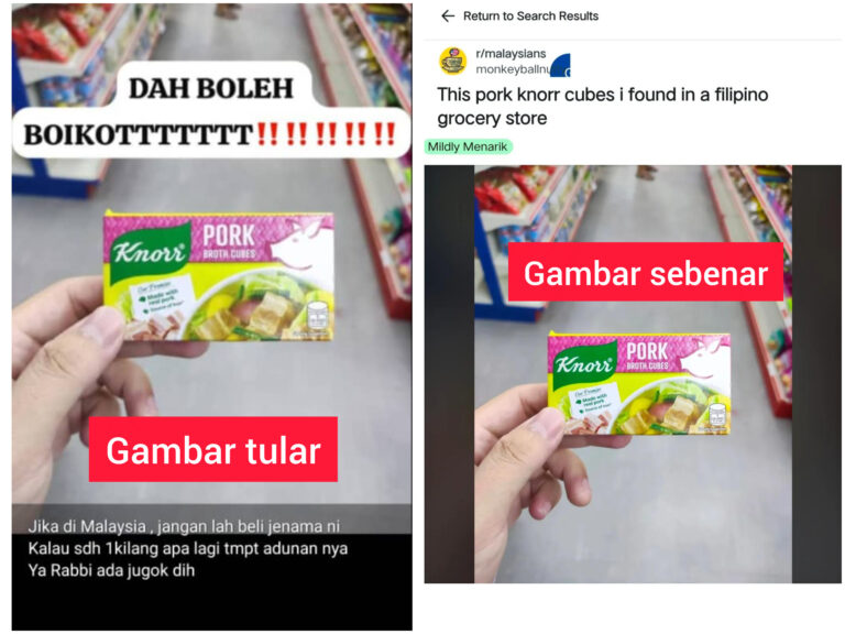Kecoh pasar raya jual kiub pati perisa babi, gambar tular sebenarnya dari Filipina