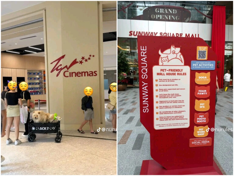 Netizen berdebat susulan pusat beli belah benarkan haiwan peliharaan masuk dalam bangunan