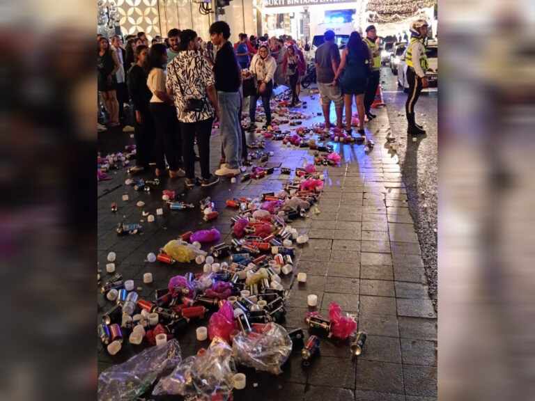 Bukit Bintang penuh sampah dapat teguran menteri