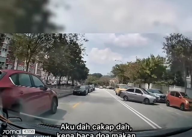 Lepas ulang baca doa makan, baru dapat ‘parking’