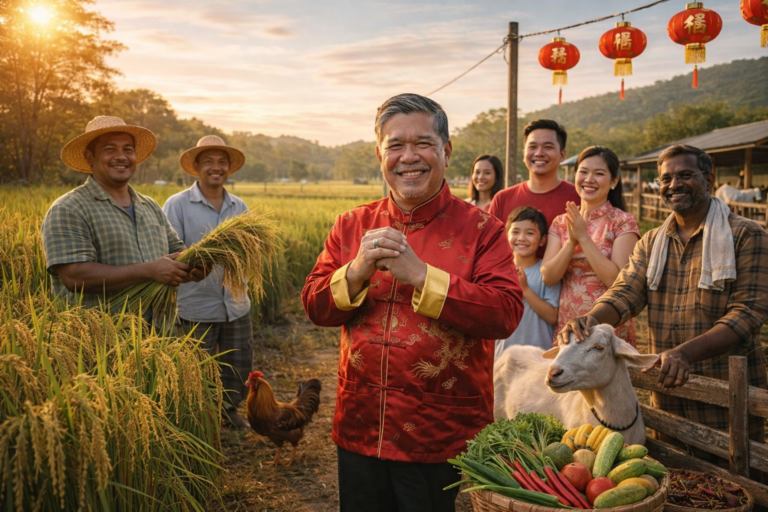 Tanaman menjadi, ternakan sihat: Menteri seru gandakan usaha tani sempena Tahun Baharu Cina