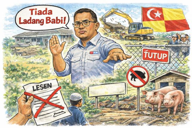 Akhirnya ladang babi di Selangor akan ditutup, tiada lagi lesen ternak babi