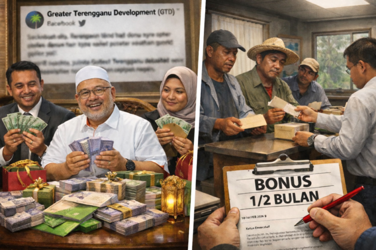 Video : Bonus raya GLC Terengganu: Staf hanya setengah bulan, pengerusi RM10,000?