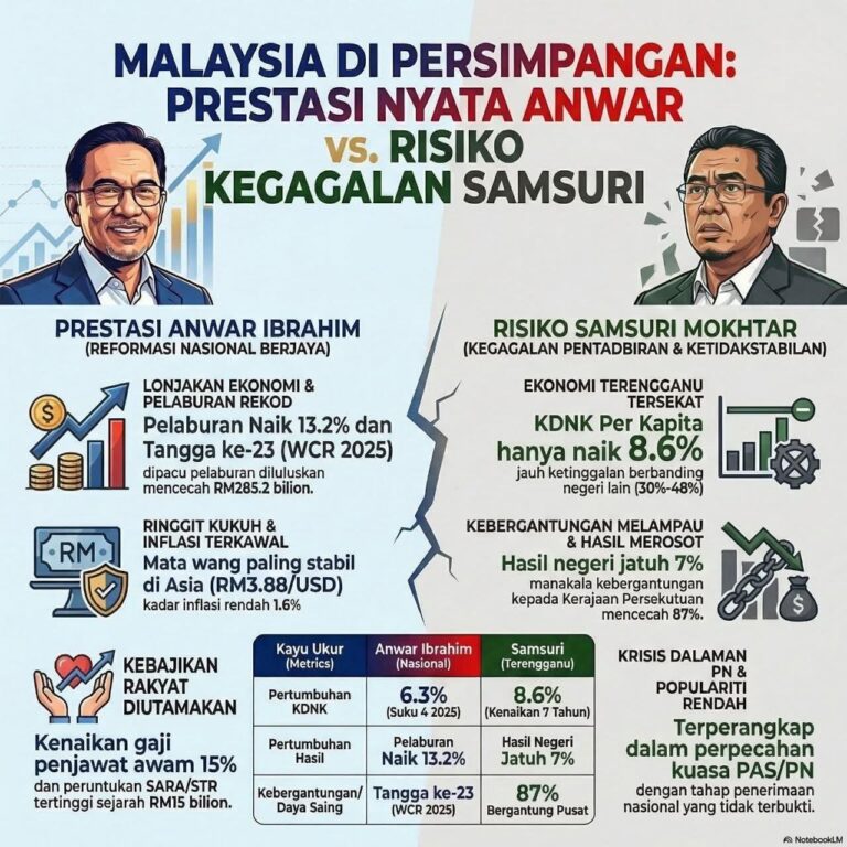 Anwar vs Samsuri: Tengok perbandingan ini dulu sebelum terfikir nak tukar PM