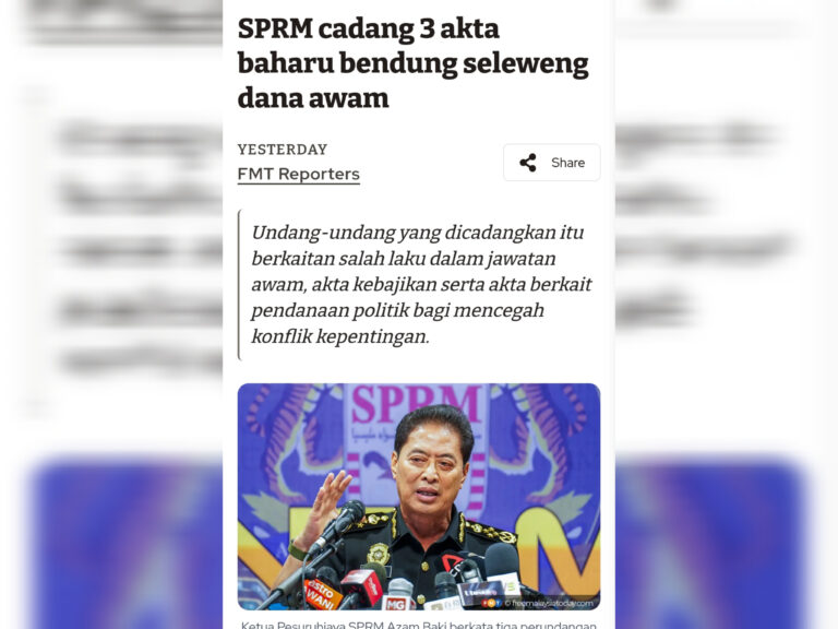 SPRM perketat undang-undang, tiada lagi kebal untuk yang berpengaruh