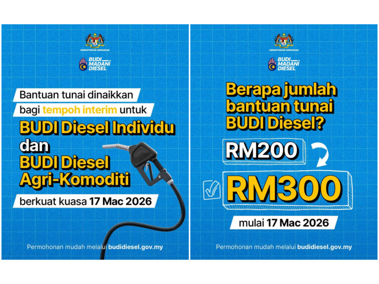 Government raises diesel cash aid to RM300 amid global fuel price surge