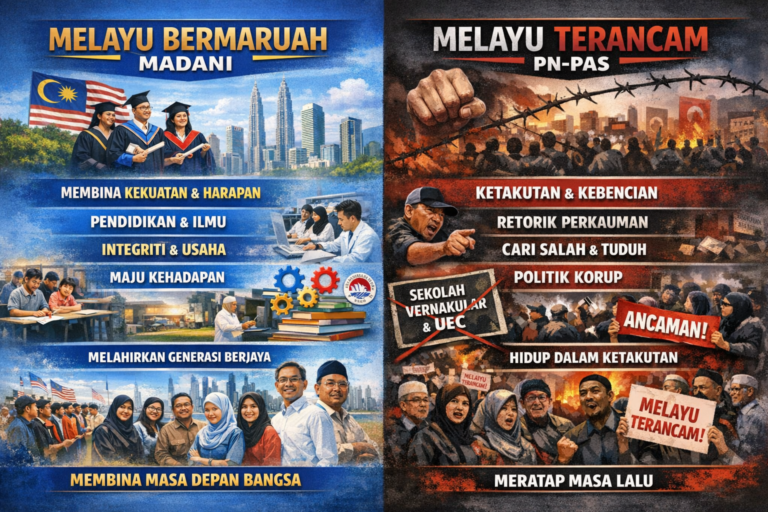 Projek ‘Melayu Bermaruah’ MADANI vs propaganda ‘Melayu terancam’ PN-Pas