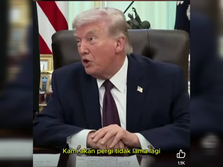 AS mengaku kalah? Akhirnya Trump umum akan tinggalkan Iran