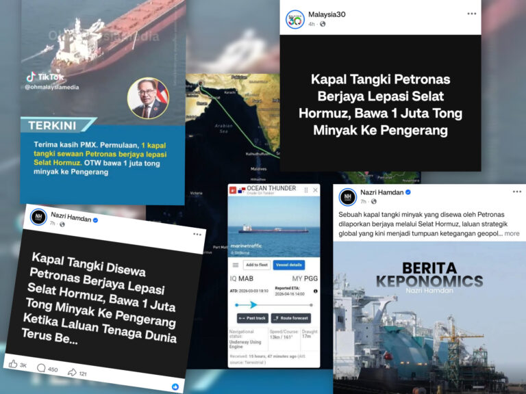 Akhirnya kapal Petronas berjaya lepasi Selat Hormuz, rakyat Malaysia berdebar menanti